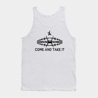 Texas Come And Take It Barbed Wire Tank Top